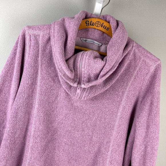Soft Surroundings Sweaters - Hugs from Soft Surroundings Fleece Pullover‎ Womens L Lilac Purple Pullover